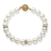 DIAMOND & PEARL BRACELET
